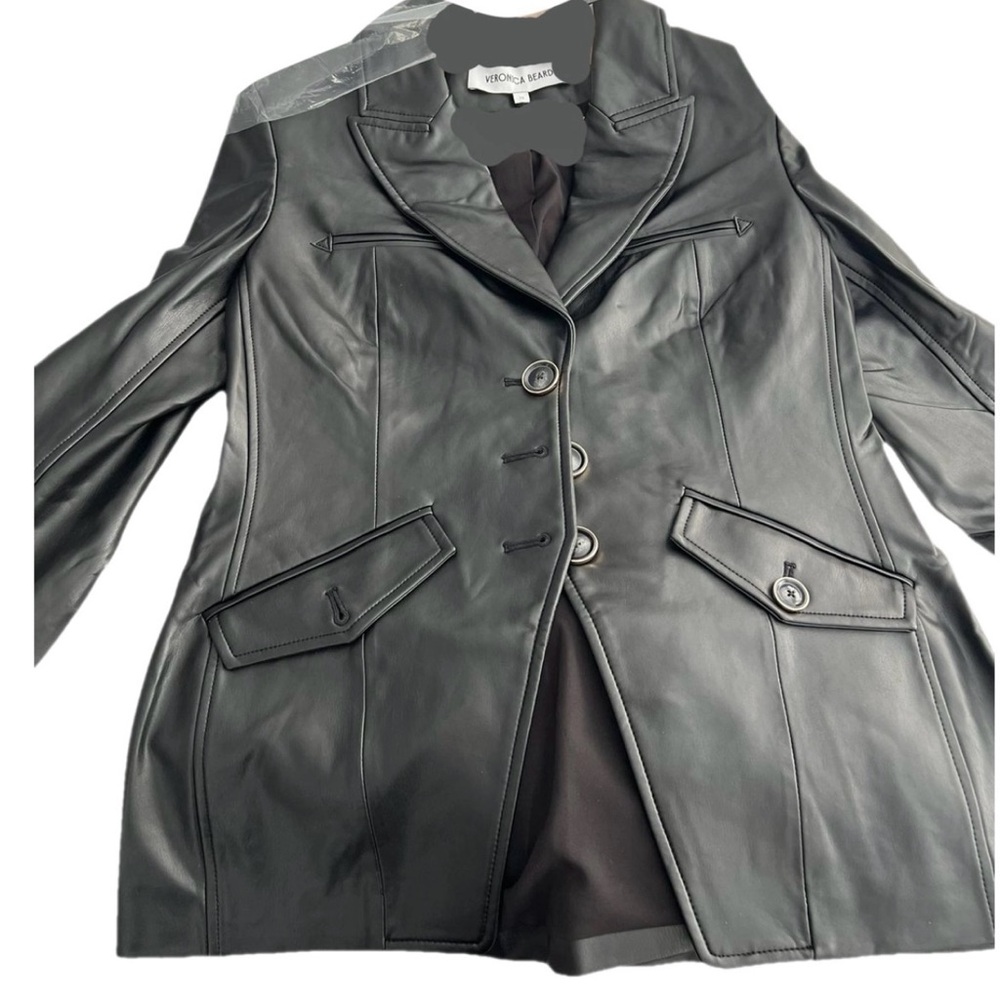 Veronica Beard Black Leather Jacket